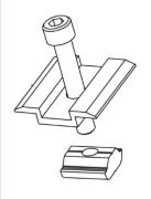 KLEMY ŚRODKOWE REGULOWANE 6KPL 30-35MM CZARNE KLIK CORAB XFS_K002.7