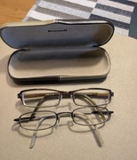 Oprawki okularowe używane że szkłami minus i plus