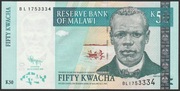 Malawi 50 kwacha 2009 - BL - stan bankowy UNC