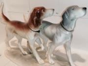 Figurka Porcelanowa "Psy myśliwskie" HERTWIG KATZHUTTE 