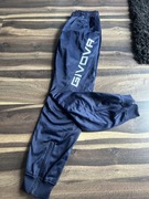 Granatowy dres givova m poliester ściągacze