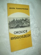 OKOLICE BYDGOSZCZY - MAPA TURYSTYCZNA - 1966