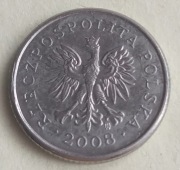 20 GROSZY 2008 - SZPONY ORŁA ZALANE