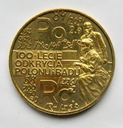 2 zł 1998 100 lecie odkrycia POLONU i RADU Stan !!! 