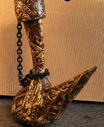 Porron  butelka na wino, karafka ze skóry tłoczonej