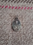 Srebrny wisiorek Matka Boża święty Antoni.