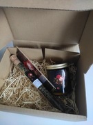 Zestaw prezentowy botaniczny vintage świeca sojowa herbata zakładka 