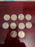 50 i 100 złotych Królowie Polski -  PRL - 10 szt.