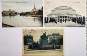 Wrocław Breslau 3 pocztówki z obiegu do 1945 roku