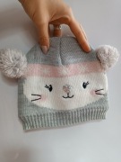 Czapka z pomponami dla dziewczynki 52