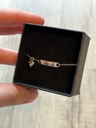 Bdansoletka srebrna 925 srebro z serduszkiem prezent nowa z metką serce 