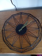 Zegar metalowy czarny 40 cm