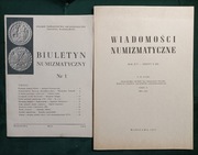 Wiadomości numizmatyczne i biuletyn numizmatyczny 