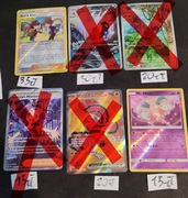 2 karty Pokémon Red & Blue oraz Mr.Mime.