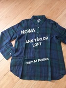 Nowa damska koszula w kratę Ann TaylorLOFT rozm M Petites
