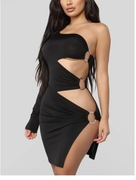 seksowna czarna mini sukienka FASHION NOVA r. S