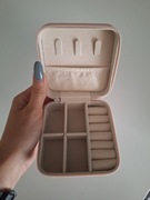Pudełko mini kuferek na biżuterię różowy personalizowany nowy