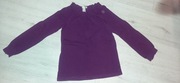 Bluzka długi rękaw bawełna r.122-128 7-8 lat elegancka ze stójką miły mater