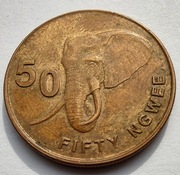 ZAMBIA 50 Ngwee 2012 ŁADNA