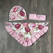 WYPRZEDAŻ! Czapka chusta opaska wiosna 49 51