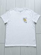 Biały T-shirt z nadrukiem we włoskim stylu La Dolce Vita