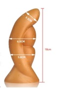 Dildo analne,waginalne buttplug miękkie 6 cm