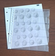 Lindner (Karat K7) - Strona/karta na 3 zestawy monet € (1C - 2€) przekładka