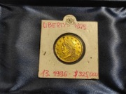 Z kolekcji- LIBERTY 13G, 1829 rok. 5 $ Dolarówka.