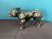 Pies Bull dog figura mosiądz PRL vintage