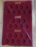 Paleta na monety 2zł. rocznik 2001 .2002. 2003 w kapslu