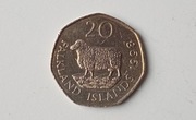 Falklandy 20 pensów 1998r.