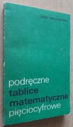 Podręczne tablice matematyczne pięciocyfrowe – Jerzy Antoniewicz
