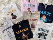 Koszulka z Motywem Stranger Things Wygodna Modna