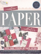 Kreatywny zestaw Papierów Scrapbooking Tagi Pocztówki Naklejki - blok 19x25
