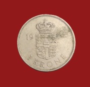 Moneta 1 korona 1974, Dania