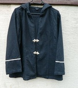 Zhenzi, Czarna lniana bluza z kapturem 44/46