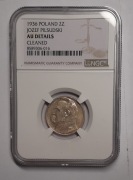 2 złote 1936 Piłsudski  - rzadki rocznik - NGC AU DETAILS
