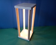 Lampka nocna LED / Lampa drewniana / Lampion LED  36x16,5x15 cm