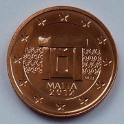 MALTA 2012 2 CENTY UNC !!!!!!!!!!