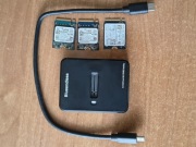 Komplet 3 x SSD M,2 NVME 256gb 2230 + adapter/czytnik USB (10Gb/s)