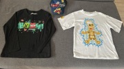 Koszulka, bluza i czapka, wiek 8-10 lat
