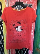 Damska koszulka t-shirt Santa Darling Mickey Minnie Mouse Disney C&A [XL]