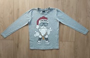 Bluzka bluzeczka długi rękaw mikołaj święta 134/140