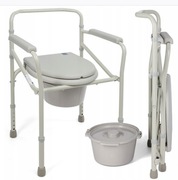 Składane krzesło, WC, toaleta przyłóżkowa obciążenie do 120kg