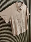 Nowa damska koszula XXL elegancka beżowa przewiewna 5% elastan