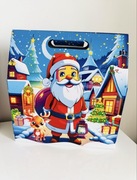 Pudełko kuferek box na prezent dla dziecka od mikołaja kartonowe