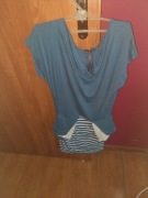 Sukienka tunika niebieska