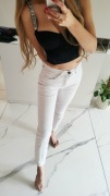 Skinny Premium 3D Jeansy Strukturalny Material rozm S
