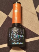 Stars. Lakier do paznokci hybrydowy. 004 fluo dust