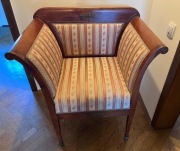     Stylowe fotele Biedermeier / Empire – 2 szt. – stan idealny